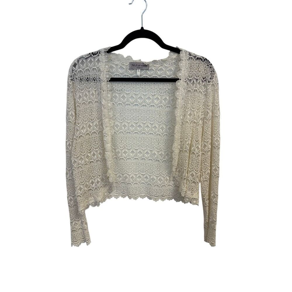 Vintage Crochet Cardigan Sweater